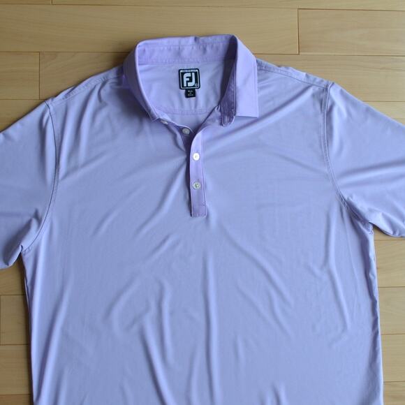 FootJoy Men's Polo Shirt - Light Purple - Picture 2 of 5